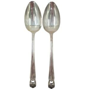 Rogers‎ Brothers Silverplate Eternally Yours Coquette 2 Serving Spoons